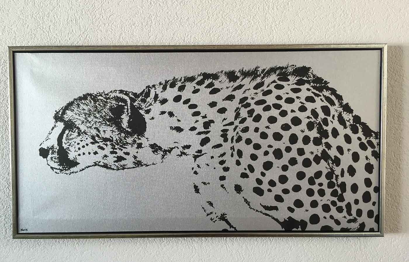 Kunstdruck auf Leinwand Gepard