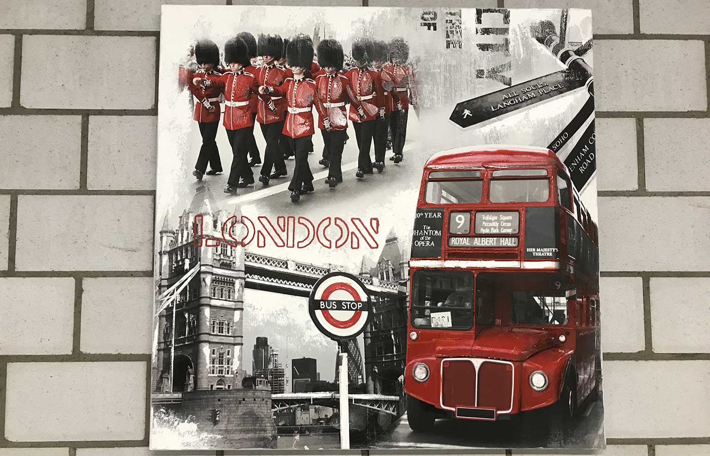 Original auf Leinwand "London"